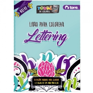 Libro Torre para Colorear Lettering