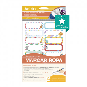 Etiqueta Adetec Marca Ropa 63x25 mm