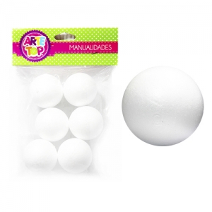 QUIEBRE 09-12 (Esfera Plumavit Arte Top 6,0 Cm Set 6 Und.)