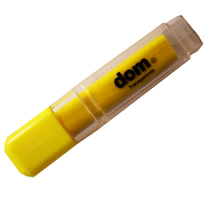 Destacador Dom Transparente Amarillo<font color="red"; size= "2"><sup> (SA)<sup></font>