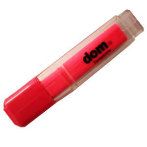 Destacador Dom Transparente Rosado<font color="red"; size= "2"><sup> (SA)<sup></font>