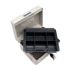 Caja Seguridad Hand Metal Blanca 15x12x8cm	<font color="red"; size= "2"><sup> (SA)<sup></font>