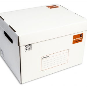 Caja Archivo Americana Rhein Blanca 40x30x26cm<font color="red"; size= "2"><sup> (SA)<sup></font>