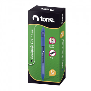 Bolígrafo Gel Torre Quick Dry 0.7 mm Azul