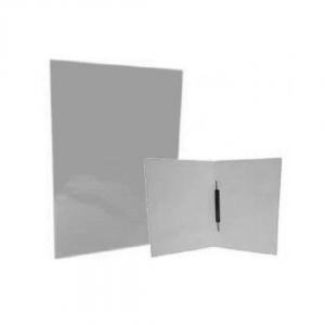 Carpeta Plastificada CI con Gusano Gris