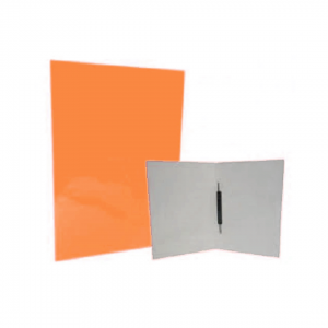 Carpeta Plastificada CI con Gusano Naranja