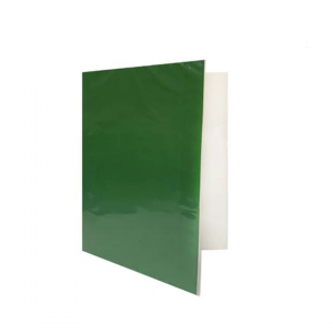 Carpeta Plastificada CI Sin Gusano Verde Oscuro