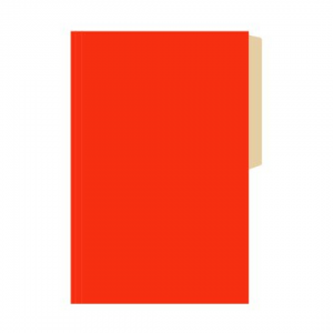 Carpeta Pigmentada Hand Naranja