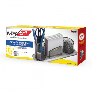 Porta Lápiz Maxcril Cristal Trio