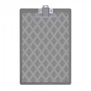Tabla Acrílica Maxcril Humo con Apretador Metal