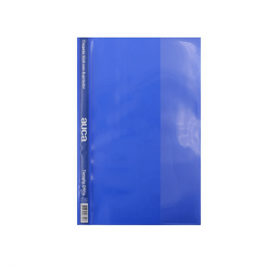 Carpeta Auca Vinil con Fastener Oficio Azul