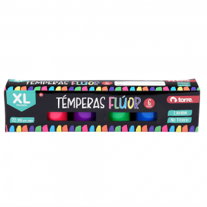 Tempera Torre XL Fluor 22ml 6 Colores