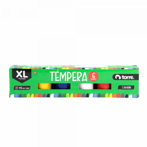 Tempera Torre XL Metalizada 22ml 6 Colores
