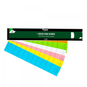 Tiritas para Visor Torre 250un Colores Surtidos