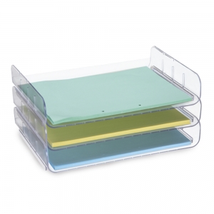 Bandeja de Correspondencia Horizontal Apilable Cristal Maxcril