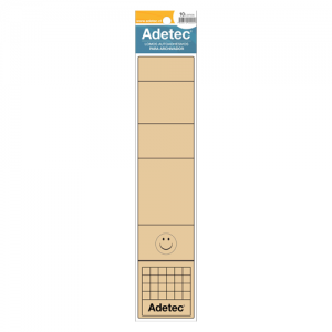 Lomo Ancho Oficio Autoadhesivo Adetec Beige 10 Unidades <font color="red"; size= "2"><sup> (Disponible solo en Punta Arenas)<sup></font>