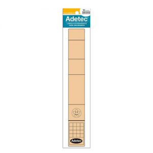 Lomo Angosto Oficio Autoadhesivo Adetec Beige 10 Unidades<font color="red"; size= "2"><sup> (SA)<sup></font>