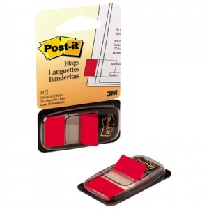 Banderita 3M Post It 680-1 Rojo <font color="red"; size= "2"><sup> (Disponible solo en Punta Arenas)<sup></font>
