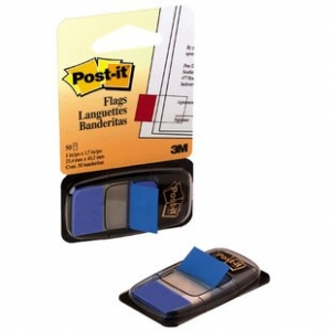 Banderita 3M Post It 680-2 Azul <font color="red"; size= "2"><sup> (Disponible solo en Punta Arenas)<sup></font>