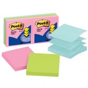 Nota Adhesiva 3M Post-It Pop-Up R330 (76x76mm) Pastel 6un 100hj <font color="red"; size= "2"><sup> (Solo en Punta Arenas)<sup></font>