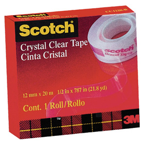 Cinta Adhesiva Scotch 3M Cristal 12mm x 20 mts <font color="red"; size= "2"><sup> (SA)<sup></font>