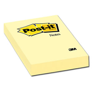 Nota Adhesiva 3M Post-It 656 (46x73mm) Amarillo 100hj