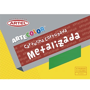 Carpeta Cartón Corrugado Metálico Artel 6 pliegos