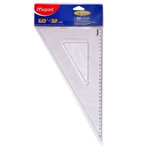Escuadra Maped Technic  60° - 32cm <font color="red"; size= "2"><sup> (SA)<sup></font>
