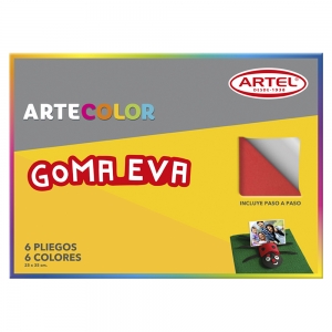 Carpeta Goma Eva Artel 6hjs  <font color="red"; size= "2"><sup> (Disponible desde I - IX Región )<sup></font><font color="red"; size= "2"><sup> (SA)<sup></font>