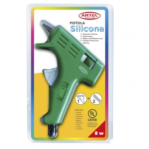 Pistola Silicona Artel Verde Chica 8w