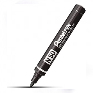 Marcador Permanente Pentel Punta Redonda Negro<font color="red"; size= "2"><sup> (SA)<sup></font>
