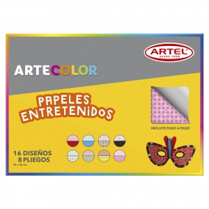 Carpeta Papeles Entretenido Stylo Artel 16 hojas  <font color="red"; size= "2"><sup> (SA)<sup></font>