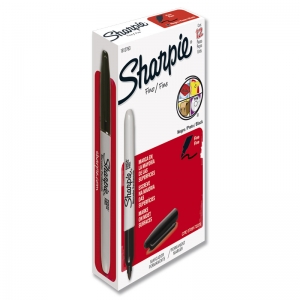 Marcador Permanente Sharpie Punta Fina Negro