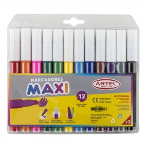 Marcadores de Colores Jumbo Artel 12 Unidades