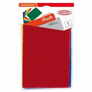 Goma Eva Artel Plush 6 Colores
