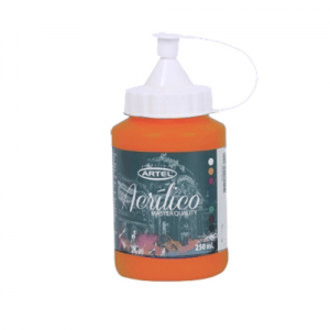 Pintura Acrilica Artel 250ml Naranja <font color="red"; size= "2"><sup> (SA)<sup></font>