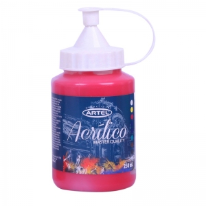 Pintura Acrilica Artel 250ml Carmin <font color="red"; size= "2"><sup> (SA)<sup></font>