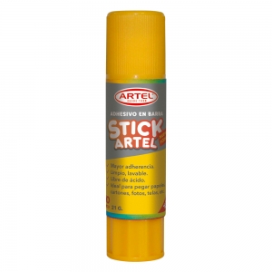 Pegamento en Barra Artel  21Gr  <font color="red"; size= "2"><sup> (Disponible desde I - IX Región )<sup></font><font color="red"; size= "2"><sup> (SA)<sup></font>