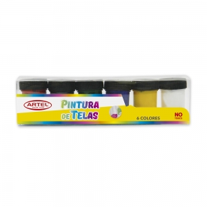 Pinturas de Tela Artel 15ml 6 Colores