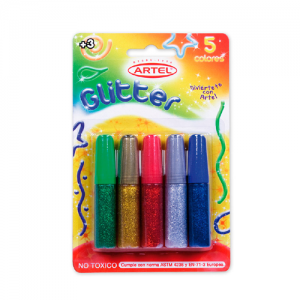 Glitter Glue Artel Lavable Tbo 6gr Plateado<font color="red"; size= "2"><sup> (SA)<sup></font>