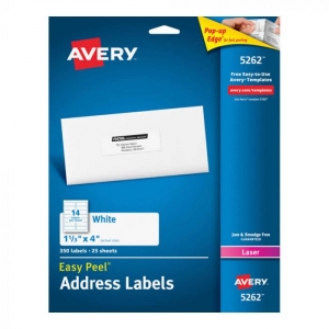 Etiqueta Avery Laser 34x102 Blanca 25hjs