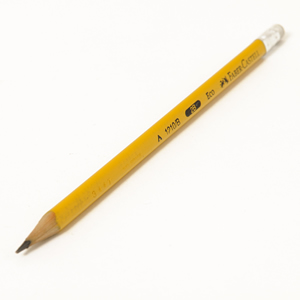 Lápiz Grafito Faber Castell Triangular con Goma 1210B