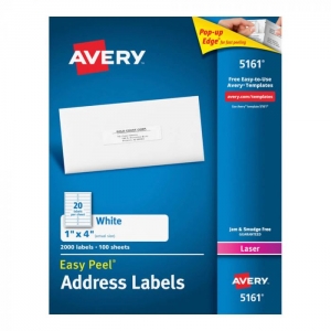 Etiqueta Avery Laser 25x102 Blanca 100hjs	<font color="red"; size= "2"><sup> (SA)<sup></font>