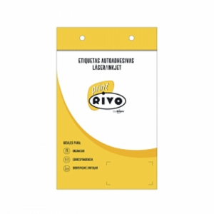 Etiqueta Rivo Print 212x138 Blanca 25hjs <font color="red"; size= "2"><sup> (SA)<sup></font>