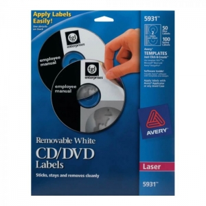 Etiqueta Avery Cd/DVD 114 diámetro Lomo Movible<font color="red"; size= "2"><sup> (SA)<sup></font>
