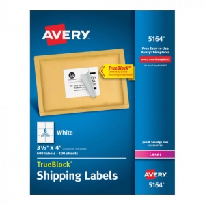 Etiqueta Avery Blanca 85x102 100hj<font color="red"; size= "2"><sup> (SA)<sup></font>