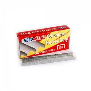 Corchete Sellofice 23/6 1000un <font color="red"; size= "2"><sup> (SA)<sup></font>