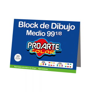 Block Dibujo Proarte 99 1/8 140gr 20hj