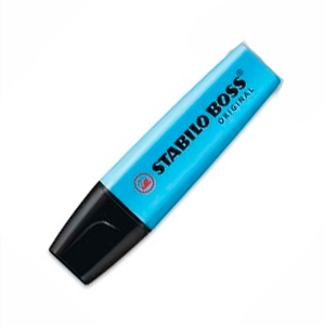 Destacador Stabilo Boss Azul<font color="red"; size= "2"><sup> (Disponible Solo Puntas Arenas)<sup></font>