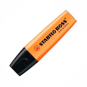 Destacador Stabilo Boss Naranja<font color="red"; size= "2"><sup> (Solo en Punta Arenas)<sup></font>